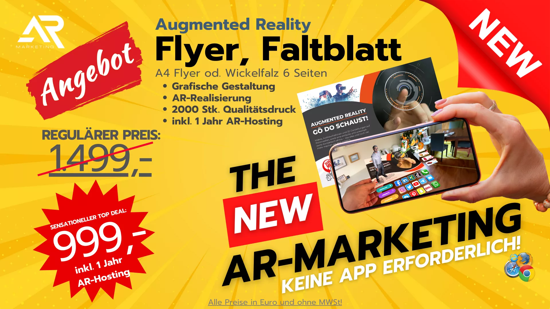 AR-Flyer, Prospekt, Broschüre